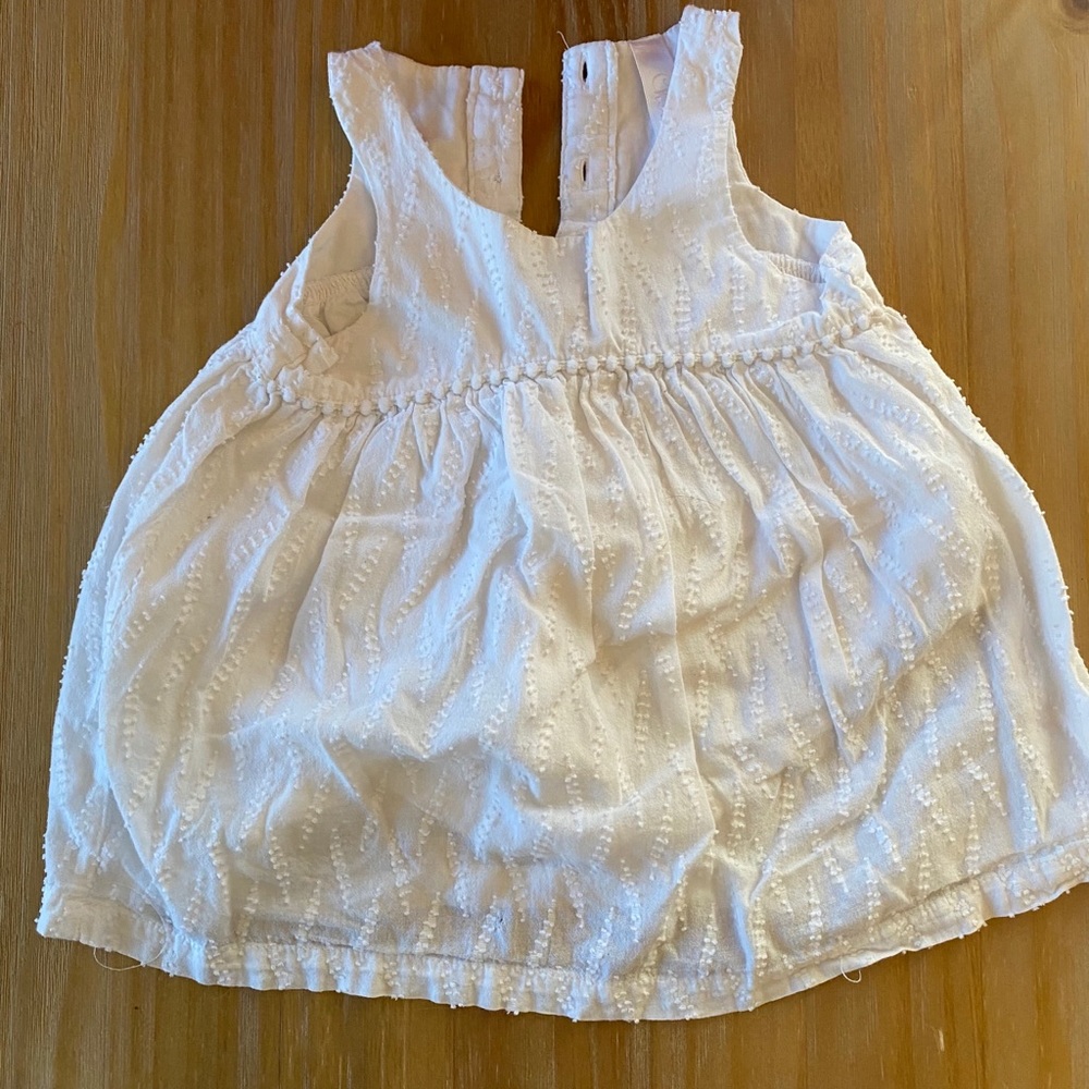 💛 5/$25 Cherokee White Boho Dress 12M hippie